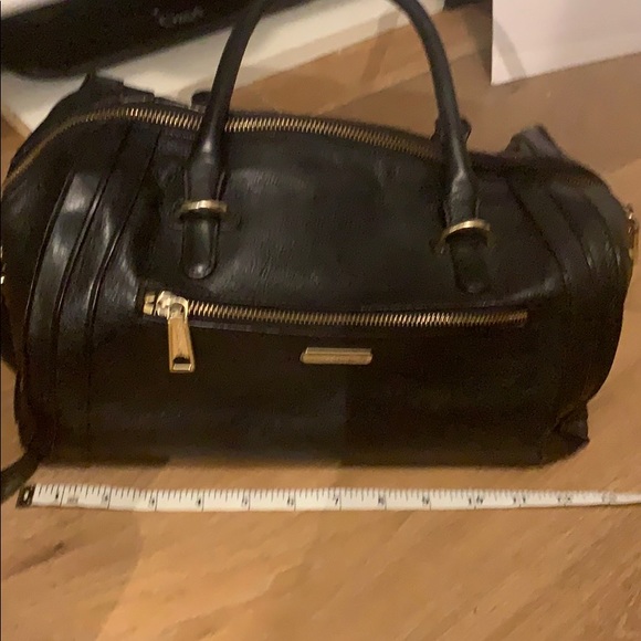 COPY - Rebecca Minkoff Black Leather Bag & Gold H… - Picture 10 of 13
